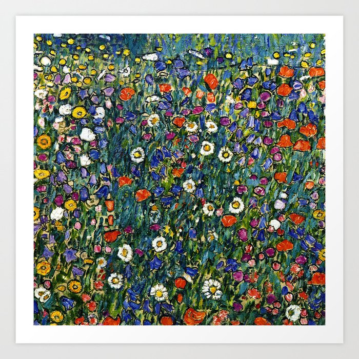 Flower Garden - Gustav Klimt Art Print