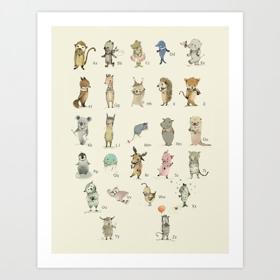 German ABC Art Print