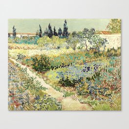 Vincent Van Gogh : Garden at Arles Canvas Print