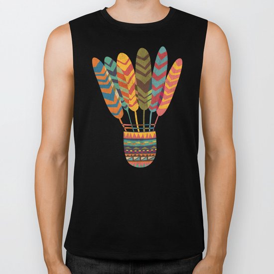Rustic shuttlecock Biker Tank