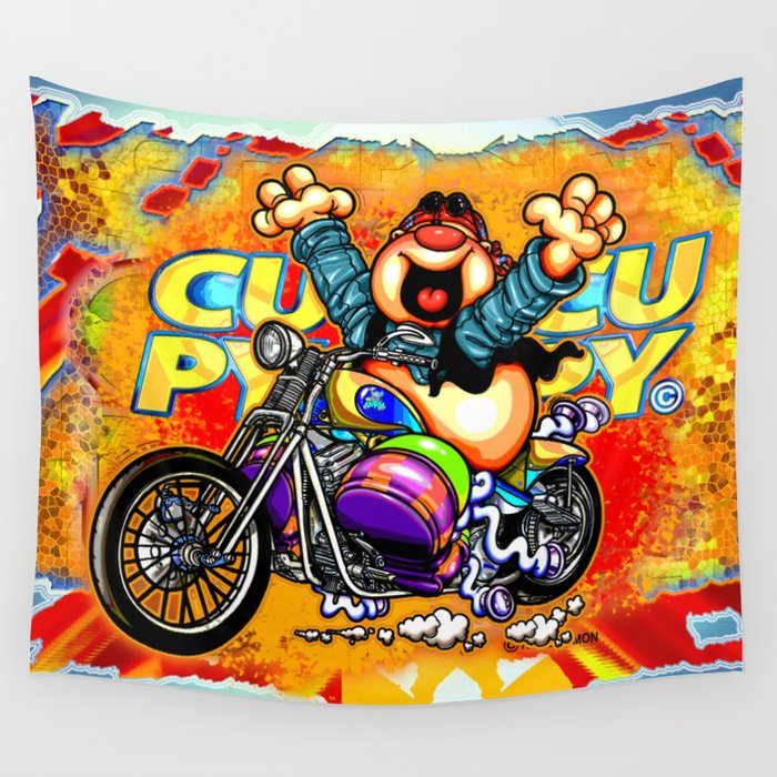 Cuando eres muy feo, pero tienes moto Wall Tapestry