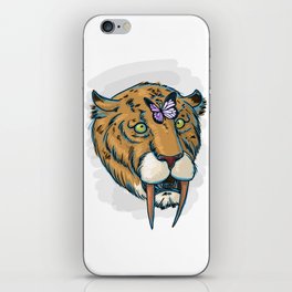 Derp-Toothed Tiger iPhone Skin