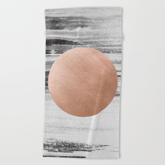 rose gold #1 Beach Towel