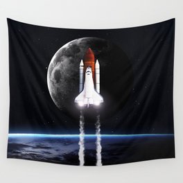 Space shuttle Wall Tapestry