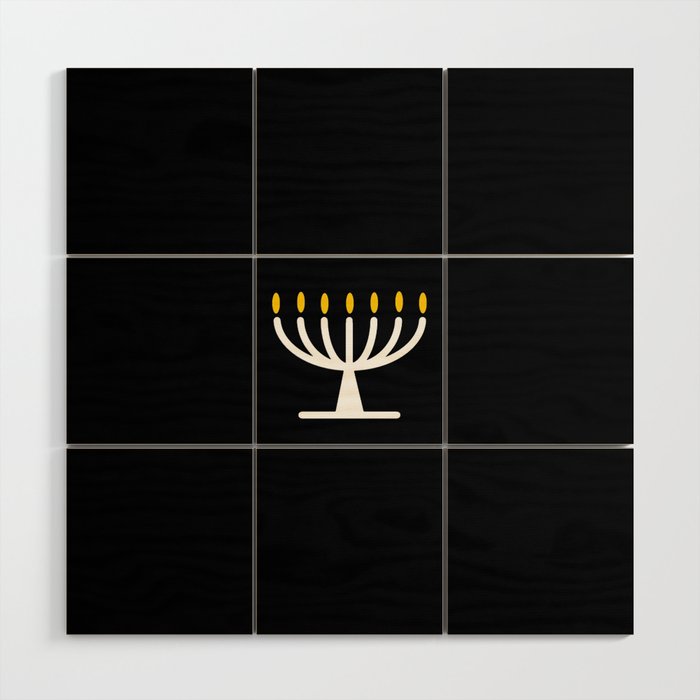 Menorah 25 Wood Wall Art