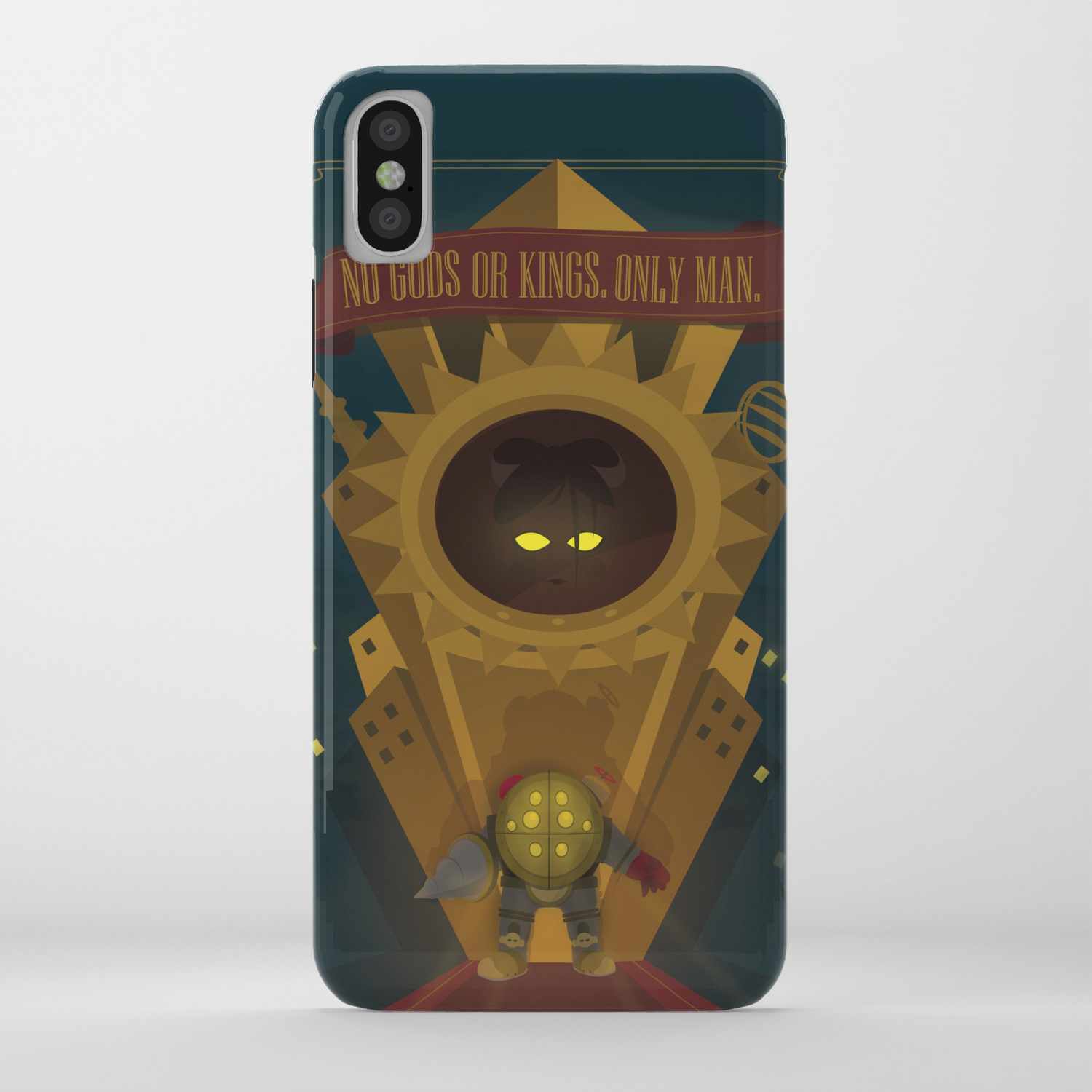 Rapture No Gods Or Kings Only Man Bioshock Iphone Case By