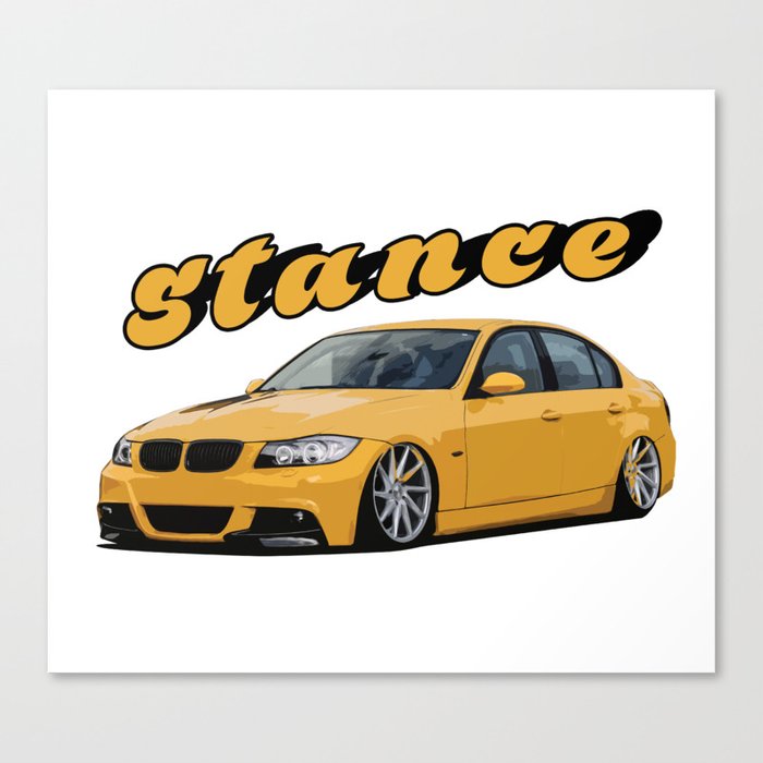 Stance Car Canvas Print