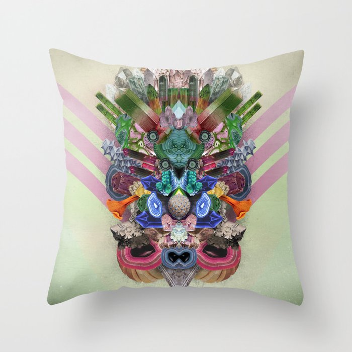 Abstract Gems  Throw Pillow
