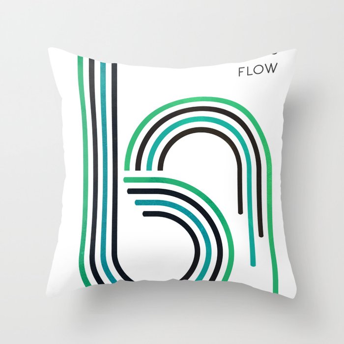 Flow Throw Pillow