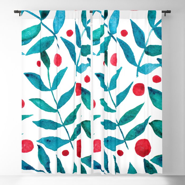Red and turquoise hotsell curtains