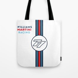 Williams F1 Martini Racing Valteri Bottas Tote Bag