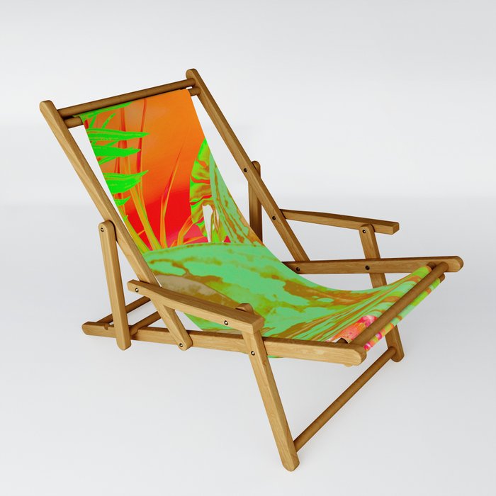 Neon Fern Plants Sling Chair