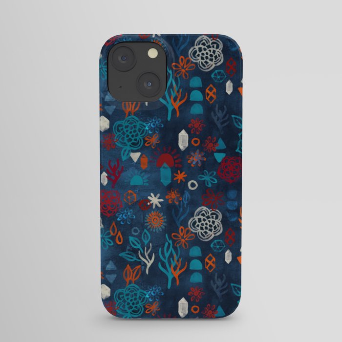 Earth, Water, Fire, Air - a watercolor pattern iPhone Case