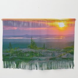 Acadia National Park Mountain Sunrise Bar Harbor Maine Print Wall Hanging