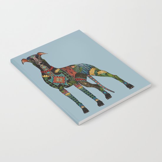greyhound azure blue Notebook