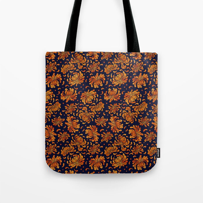 Korean Chrysanthemum - Orange Tote Bag