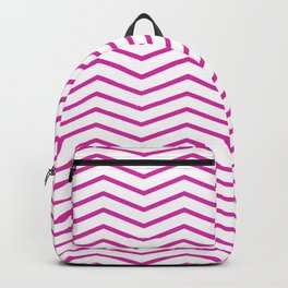 magneta pink zig zag lines Backpack
