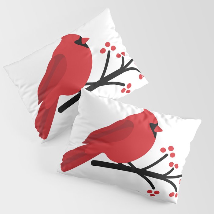 Cardinal on Branch Pillow Sham