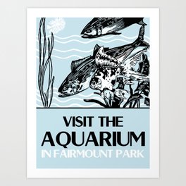 Visit the Aquarium Art Print