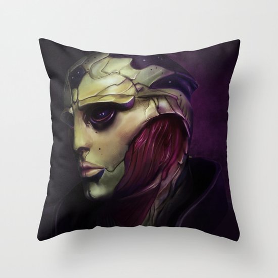 Mass Effect: Thane Krios Throw Pillow
