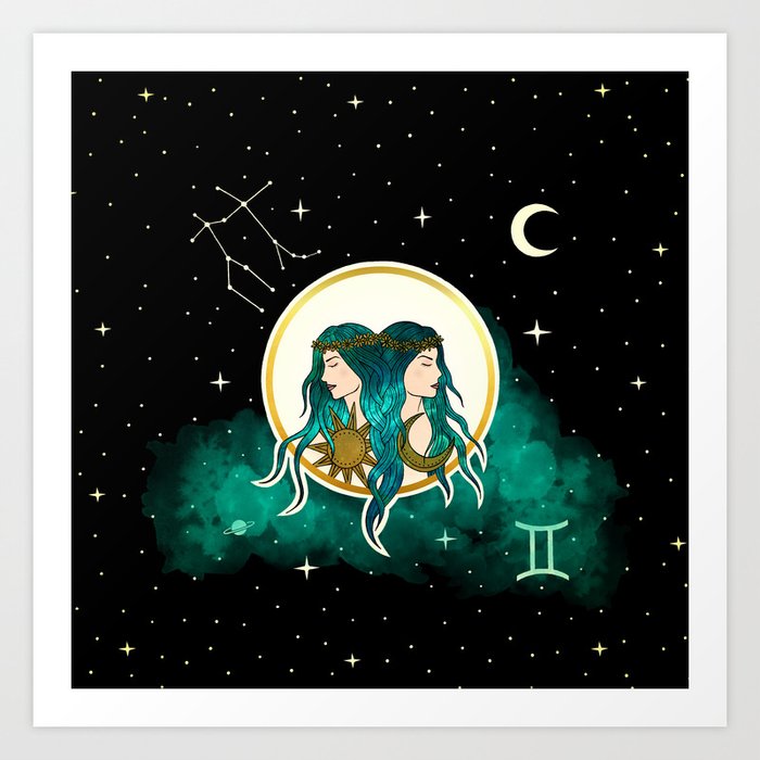 Gemini [Zodiac Signs] Art Print