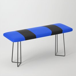 Letter D (Black & Blue) Bench
