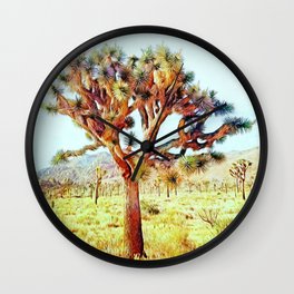 Joshua Tree VG Hills by CREYES Wall Clock