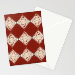 Diamond Tragedy Red Stationery Card