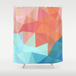 Kite flying geometric Shower Curtain