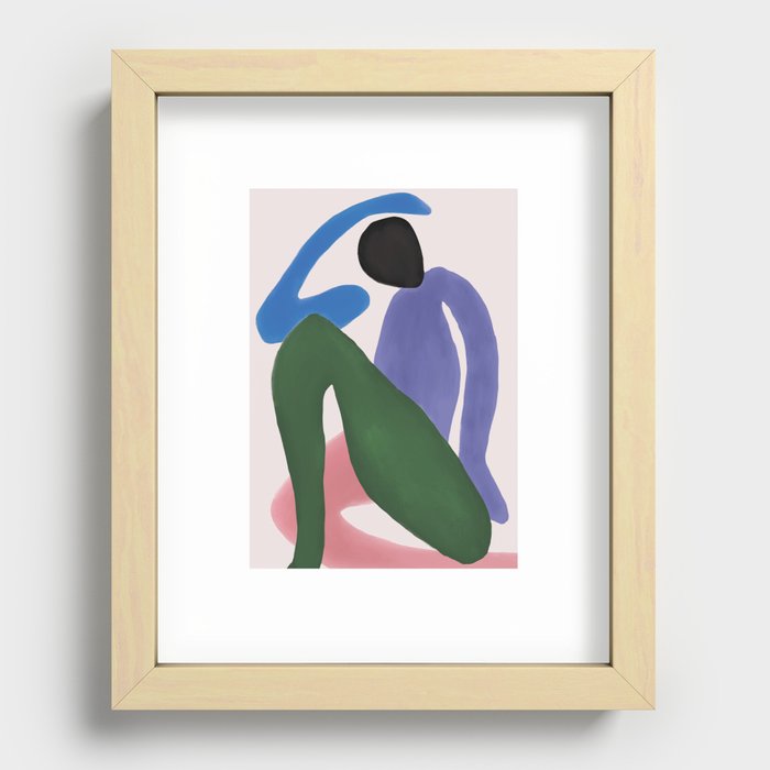 Coloured Organic Body Recessed Framed Print