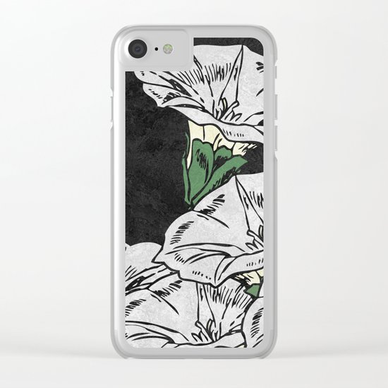 MARBLE FLOWERS (abstract) Clear iPhone Case