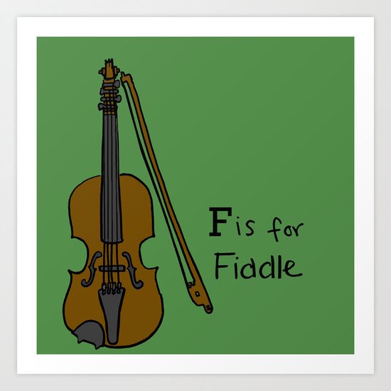 Fiddle Art Print