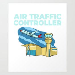 Air Traffic Controller Flight Director Tower Art Print