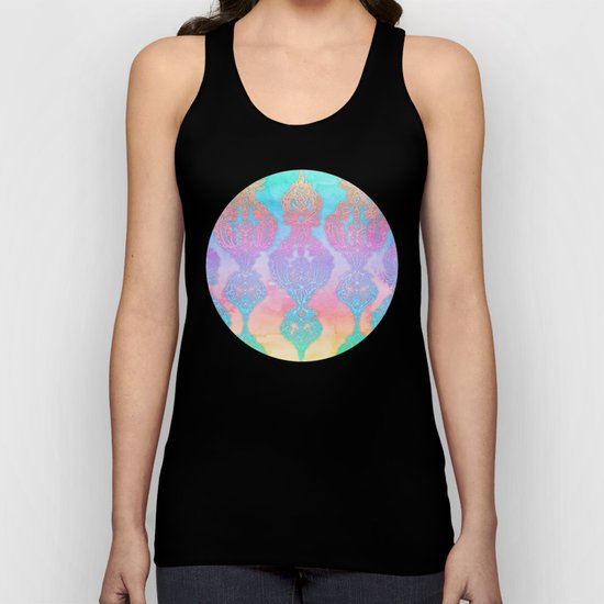 The Ups and Downs of Rainbow Doodles Unisex Tank Top