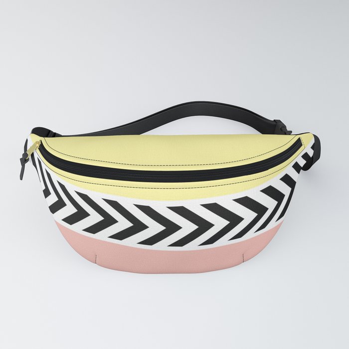 Black and white arrows Fanny Pack