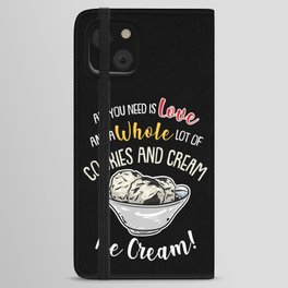 Cookies And Cream Ice Cream iPhone Wallet Case