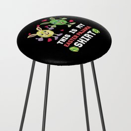 Cute Greetings Rabbit Bunny Happy Easter Sunday Counter Stool