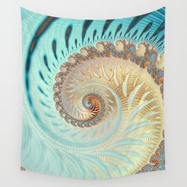 Vanilla Swirl - Fractal Art  Wall Tapestry