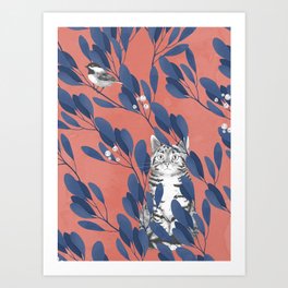 in the wild // repeat pattern Art Print