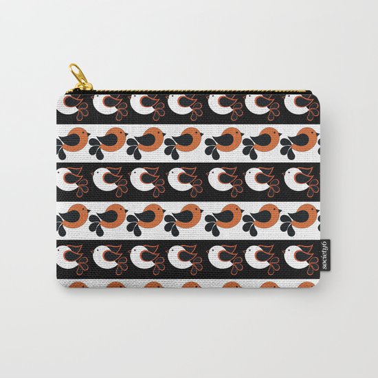 orange and white birds Carry-All Pouch