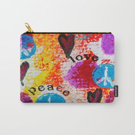 Peace and Love Carry-All Pouch