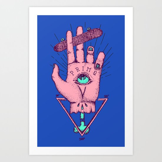 The god of skate Art Print