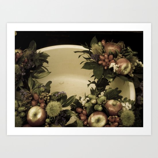 Flower Market Art Print