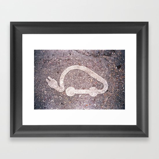 électrique Framed Art Print