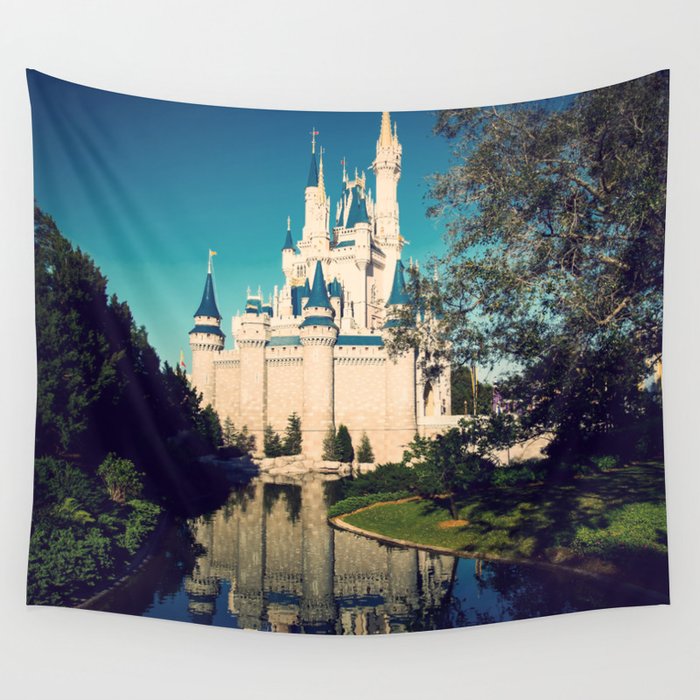 The Disney Castle Wall Tapestry By Janicew Society6