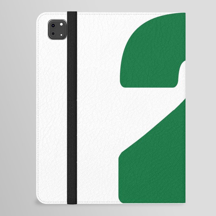 2 (Olive & White Number) iPad Folio Case