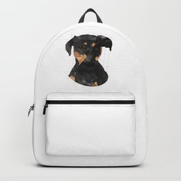 Bertie Backpack | Canine, Pet, Dogs, Dog, Digital, Puppies, Geometric, Curve, Shapes, Heart 