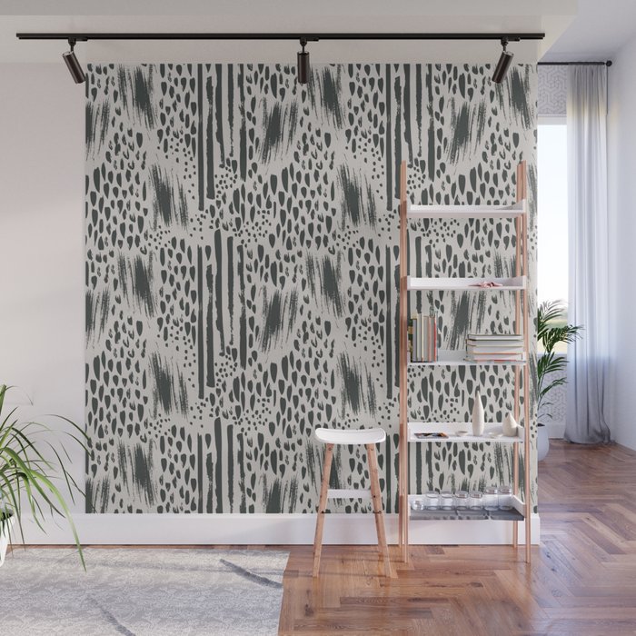 Abstract Animal Prints of Leopard, Cheetah, and Zebra - Oh, my! Wall Mural