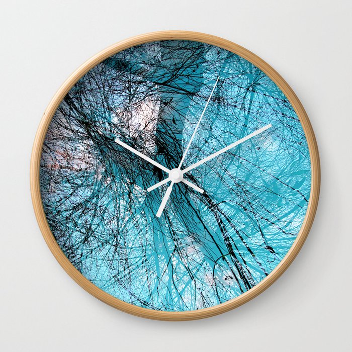 Wire Willows Wall Clock