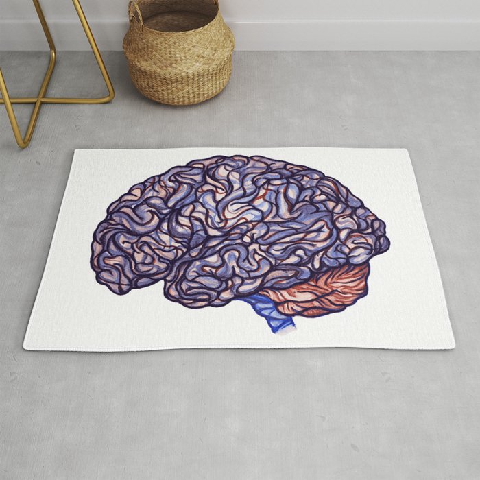 Brain Storming and tangled thoughts Rug